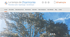 Desktop Screenshot of letempsdelharmonie.com